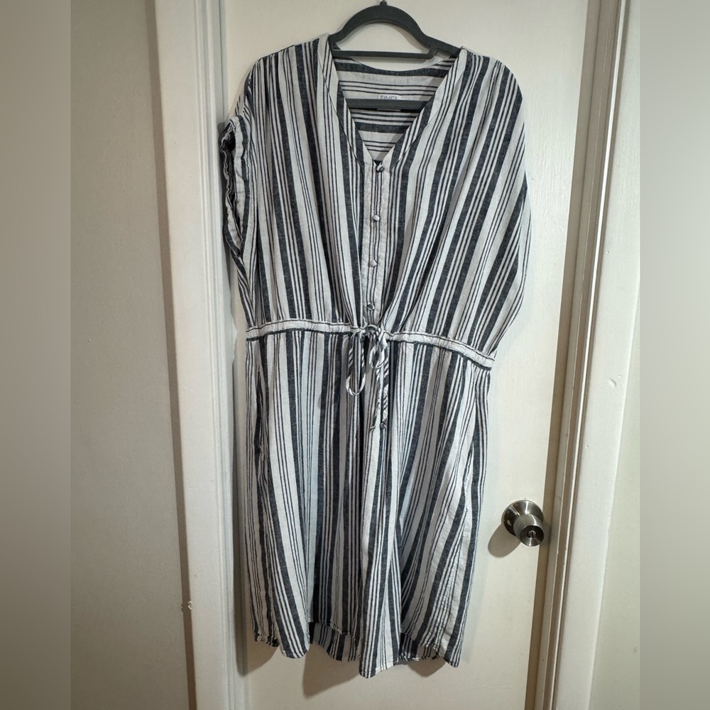 Time and Tru Striped Dress with pockets size XL